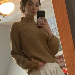 Caramel warm long sleeve sweater